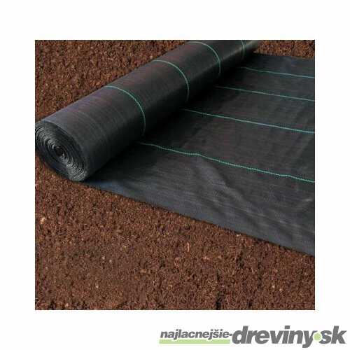 Agrotkanina-tkaná textília čierna 100g/m2, celá rolka 0,6 x 100 m