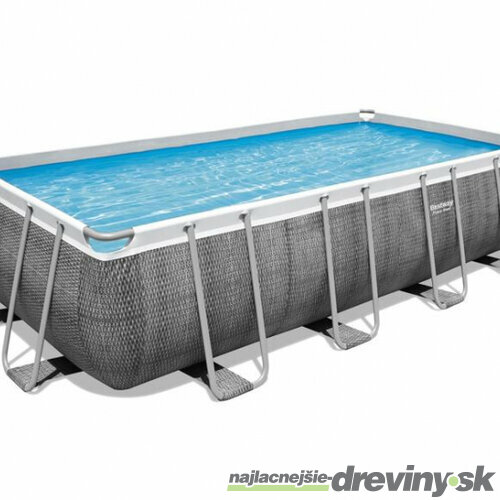 Bazén Bestway® Power Steel™, 56996, filter, pumpa, rebrík, dávkovač, plachta, 4.88m x 2,44m x 1.22m