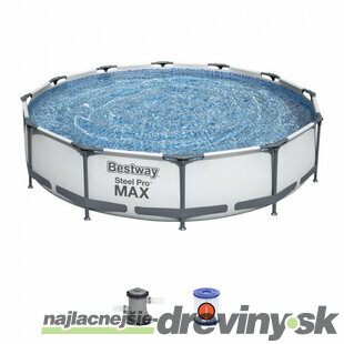 Bazén Bestway® Steel Pro MAX, 56416, filter, pumpa, 3,66x0,76 m