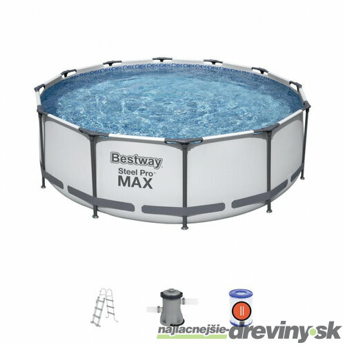 Bazén Bestway® Steel Pro MAX, 56418, pumpa, rebrík, 3,66x1,00 m