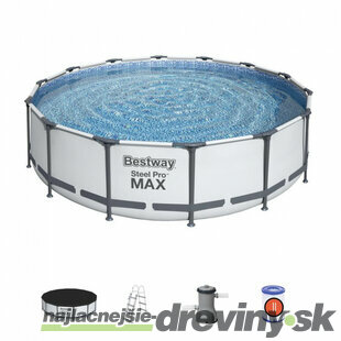 Bazén Bestway® Steel Pro MAX, 56950, filter, pumpa, rebrík, plachta, 4,27x1,07 m