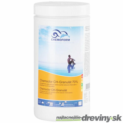 Chlór Chemoform 0401, Super šok 70%, nestabilizovaný, 1 kg