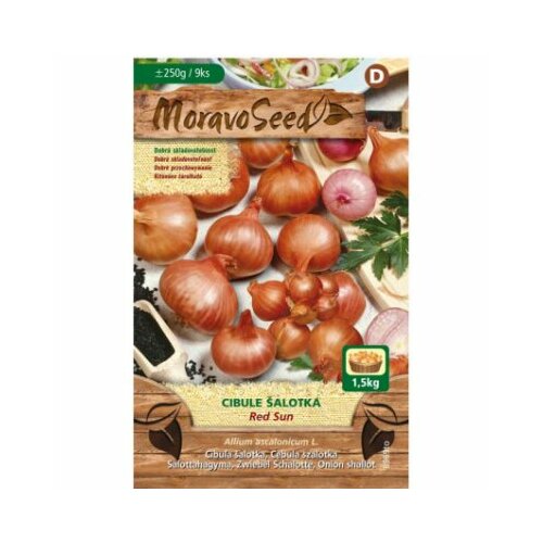 Cibuľa šalotka RED SUN červená karta 250g, 7-15cm