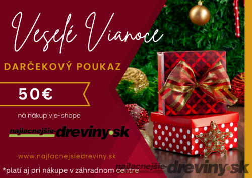 Darčeková poukážka 50 €
