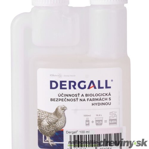 DERGALL® 100 ml, prostriedok proti parazitom, na hydinu