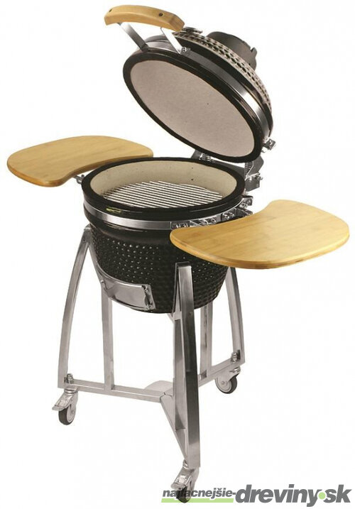 Gril Kamado Egg 16“, priemer 33,50 cm, gril výška 73 cm, čierny, 40x57x97,50 cm