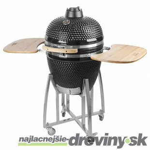 Gril Kamado Egg 21“, priemer 46,7 cm, gril výška 91 cm, čierny, 130x73x122 cm