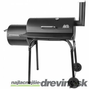 Gril Porter, BBQ, na drevené uhlie, 2v1 - grilovanie a údenie, 1100x650x1150 mm