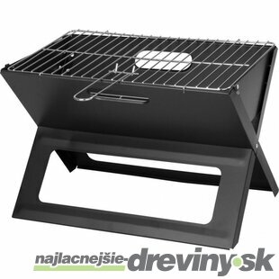 Gril Practic, BBQ, na drevené uhlie, sklápací, 450x330x350 mm