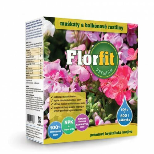 ﻿Hnojivo kryštalické Florfit Premium - Balkónové rastliny 500g