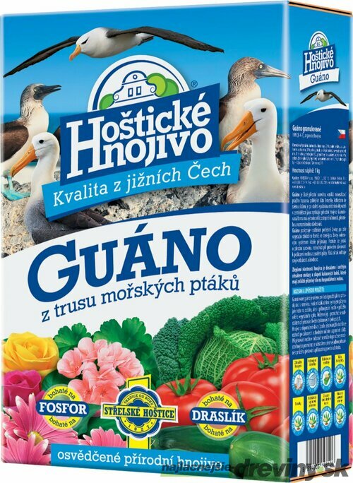 Hoštické guano 1kg/200P granulované Forestina