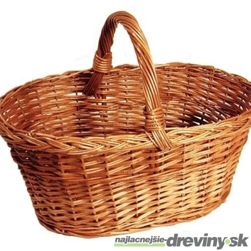 Košík na huby prútený 40x25x17cm