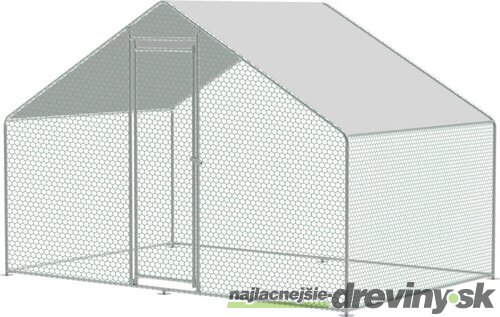 Kurín Strend Pro, pre hydinu, voliéra, klietka, kurnik, so strechou, 3x2x2 m