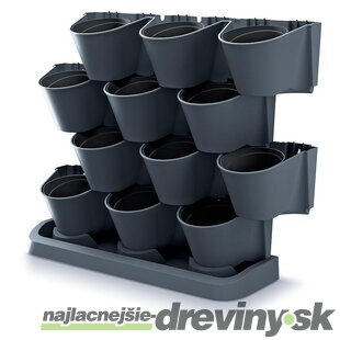 Kvetináč CASCADE Garden 685x190x546 mm, vertikálny, kaskádový, antracit