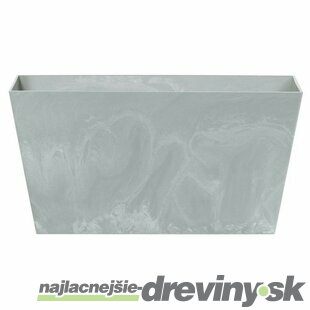 Kvetináč TUBUS Case Beton 600x324x300 mm, vzhľad betón