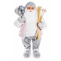 Luxusná vianočná dekorácia, Santa ružový, 60 cm