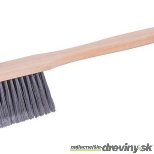 Metlička CRW BN60, nylon, predĺžená drevená rukoväť, 70 cm, mix farieb