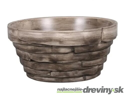 Miska BONSAI GREY keramická matná d18x9cm