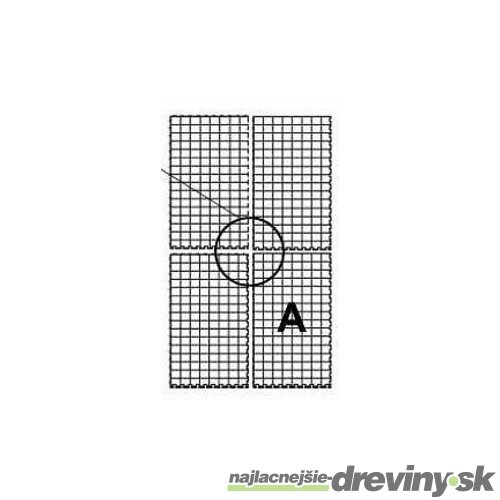 Mriežka pod filtračné médiá 34 x 20 x 1,5 cm