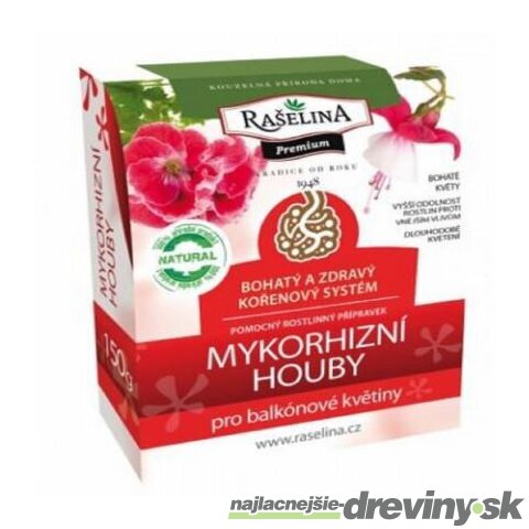 Mykorhízne huby RAŠELINA PREMIUM na balkonové kvety 150g