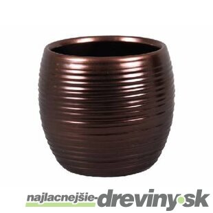 Obal na kvetináč LIGNE SOUDEK keramický d17x15cm, medený
