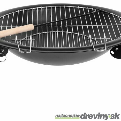 Ohnisko Homefire, BBQ, gril s roštom, na drevené uhlie, kovové, okrúhle, 545x400 mm
