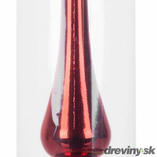Ozdoba Vianoce, 1 ks, 25 cm, špic, červený, na vianočný stromček