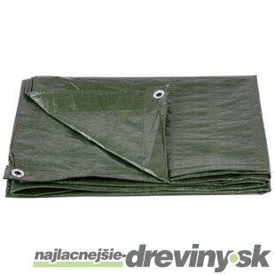 Plachta Tarpaulin Light 4x6 m, 65 g/m, zakrývacia, zelená, s okami
