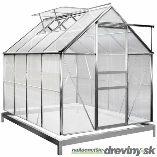 Skleník Greenhouse, Alu, PC 6 mm, 250x190x195 cm