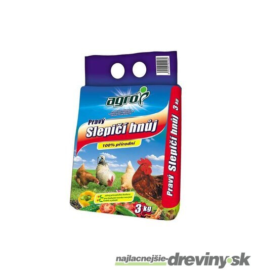 Slepačí hnoj - organické hnojivo 3 kg