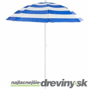 Slnečník DALIA 180 cm, 32/32 mm, s naklápacím kĺbom, modro-biely, plážový