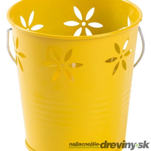 Sviečka Citronella CB197, repelentná, vedro, mix zelená/žltá, 160 g, 110x105 mm