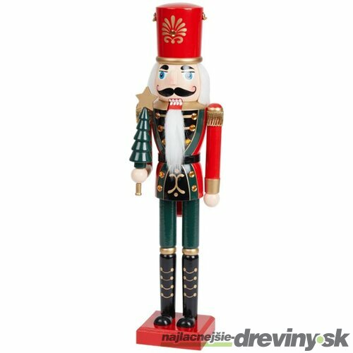 Vianočná drevená figúrka Luskáčik, 50 cm