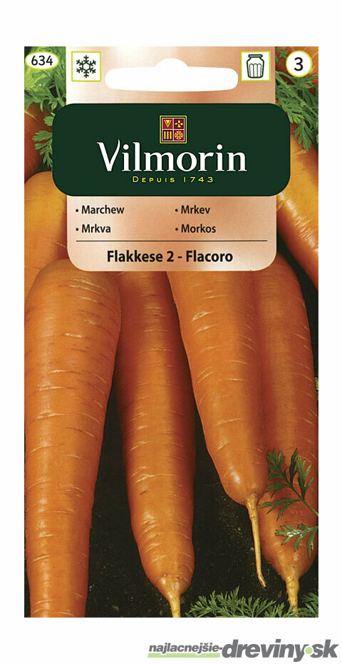 Vilmorin CLASSIC Mrkva FLAKKESE 2-FLACORO neskorá 5 g