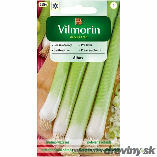 Vilmorin CLASSIC Pór letný ALBOS - stredne skorý 0,5 g