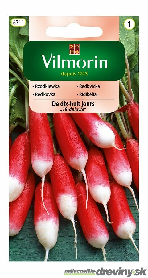 Vilmorin CLASSIC Reďkovka DE DIX-HUIT JOURS “18-dňová“ - skorá 10 g