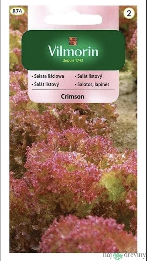 Vilmorin CLASSIC Šalát listový CRIMSON stredne skorý 1 g