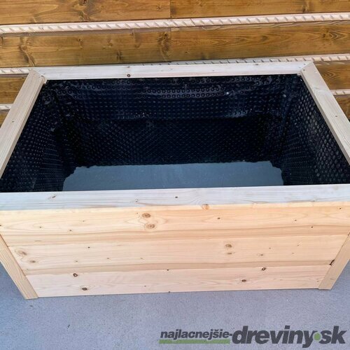 Vyvýšený drevený záhon 1,2x0,8x0,4 m